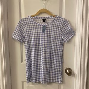 NWT Ann Taylor Gingham T